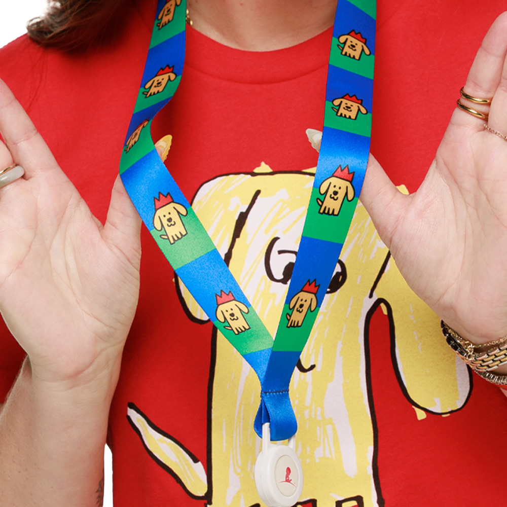 Primary image Patient Art (Taffy) Dog Lanyard  - Luna